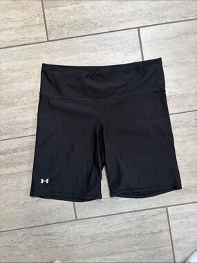 Under Armour Black Women's Bike Shorts with Logo
